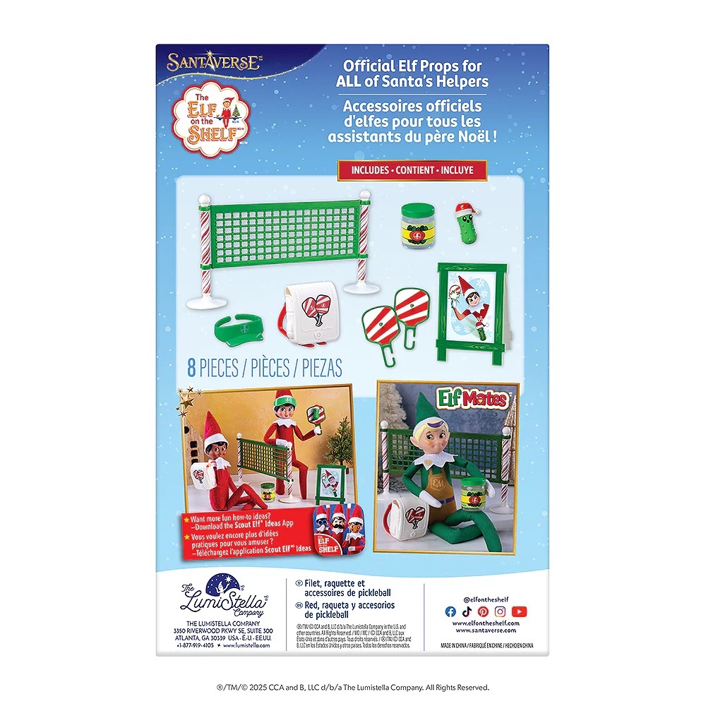 NWT Elf on the Shelf Elf Mates Polar Props Pickleball Play Back Set - Picture 2 of 6